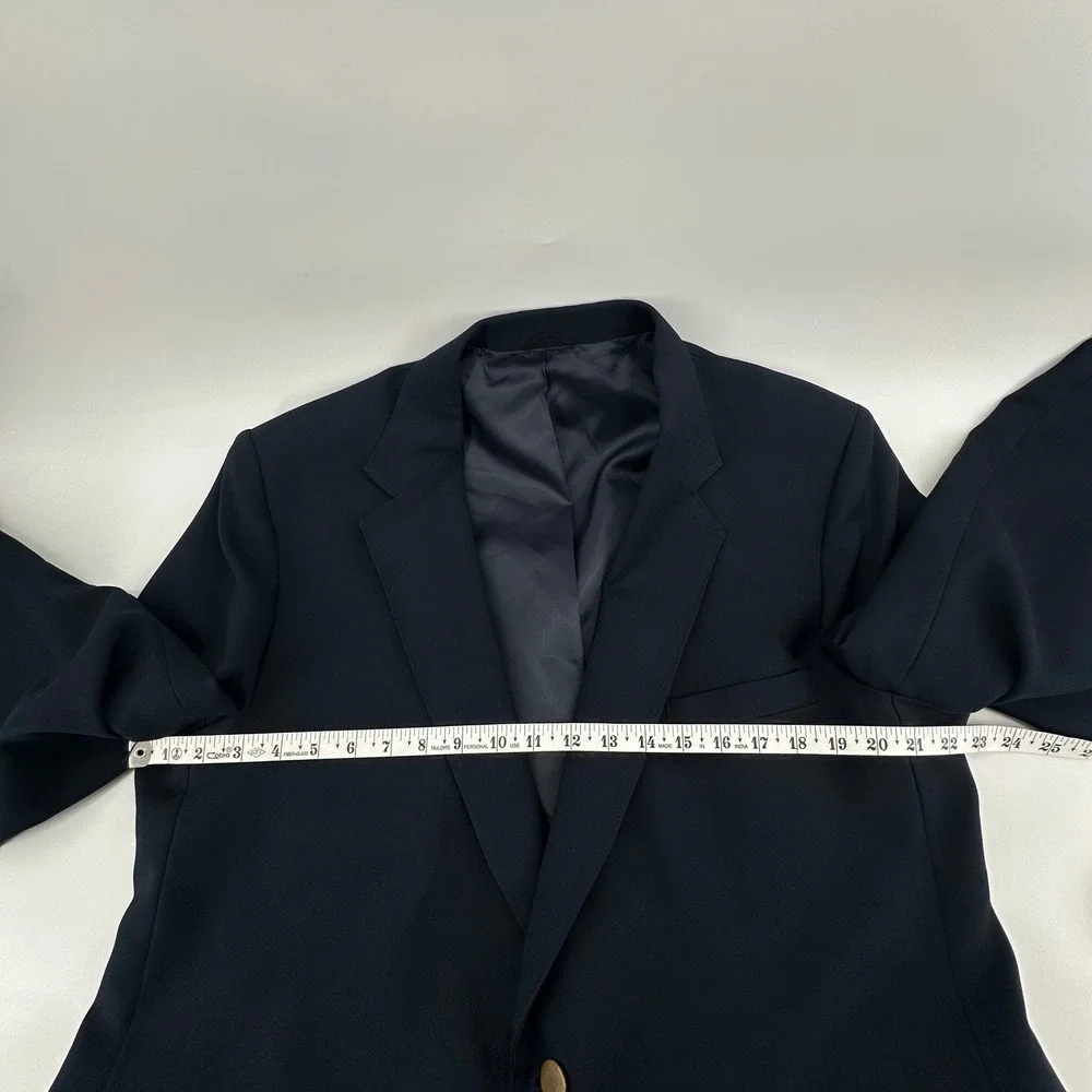 Levi's Action Suit Blazer Mens 46R‎ Navy Blue Sta-Prest Vintage Retro 70's
